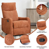 Heat Massage Manual Recliner Chair With Swivel Rocker - Serenova - Omega Lifestyles