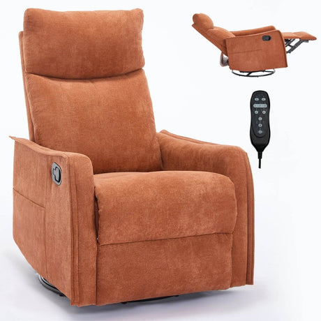 Heat Massage Manual Recliner Chair With Swivel Rocker - Serenova - Omega Lifestyles