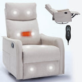 Heat Massage Medium - Firm Manual Recliner Chair With Swivel - Serenova - Omega Lifestyles