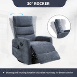 Heat Massage Recliner Chair With Swivel Rocker - Serenova - Omega Lifestyles