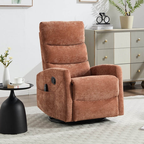 Heat Massage Recliner Chair With Swivel Rocker and Heat - Serenova - Omega Lifestyles