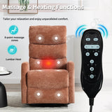 Heat Massage Recliner Chair With Swivel Rocker and Heat - Serenova - Omega Lifestyles
