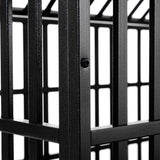 Heavy Duty 52-Inch Carbon Steel Dog Crate With Wheels - Omega Lifestyles