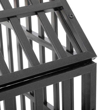 Heavy Duty 52-Inch Carbon Steel Dog Crate With Wheels - Omega Lifestyles