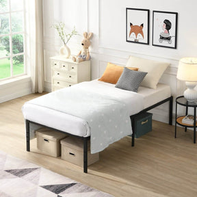 Heavy Duty Twin Metal Bed Frame With Storage - Omega Lifestyles