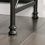 Industrial Brown L-Shaped Engineered Wood Computer Desk - Omega Lifestyles