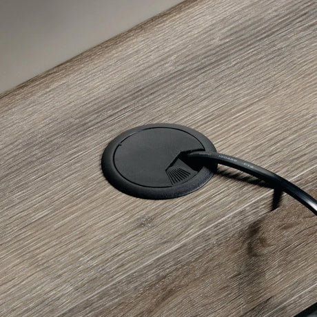 Industrial Brown L-Shaped Engineered Wood Computer Desk - Omega Lifestyles