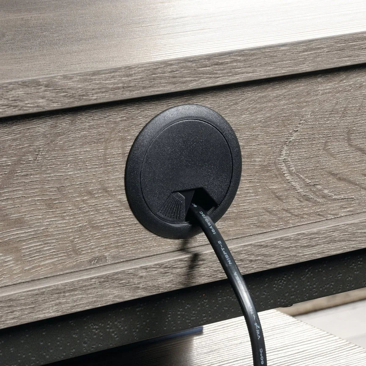 Industrial Brown L-Shaped Engineered Wood Computer Desk - Omega Lifestyles