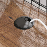 Industrial L-Shaped Engineered Wood Computer Desk With Shelves - Omega Lifestyles