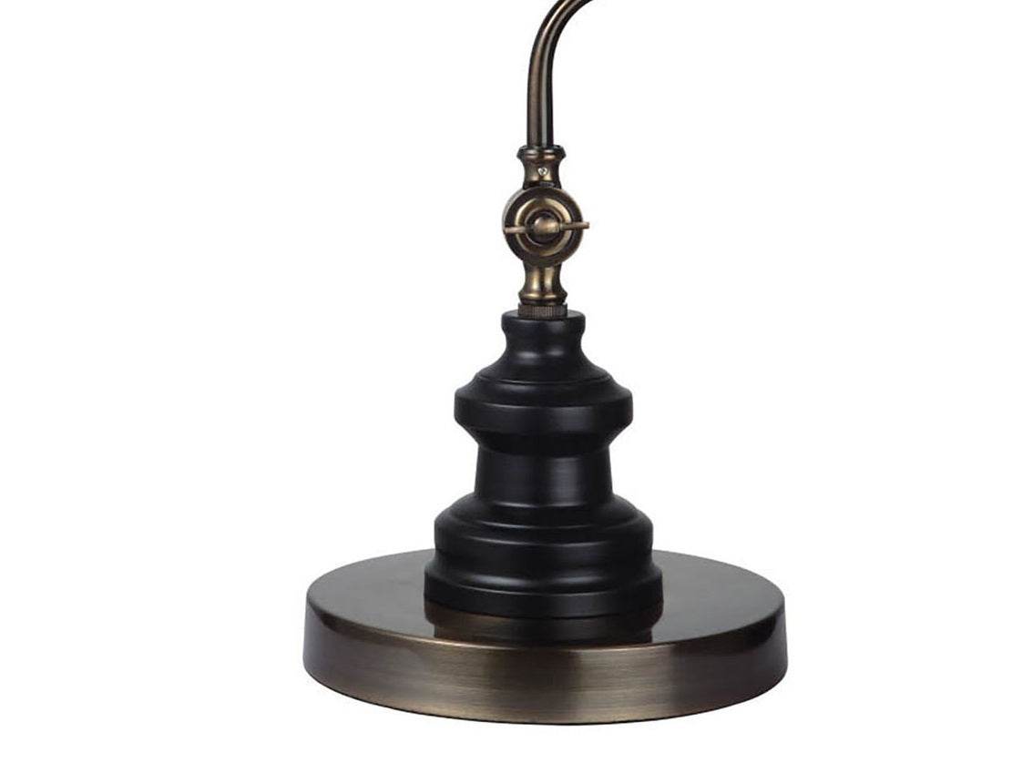 Industrial Style Antique Gold Metal Table Lamp - Omega Lifestyles
