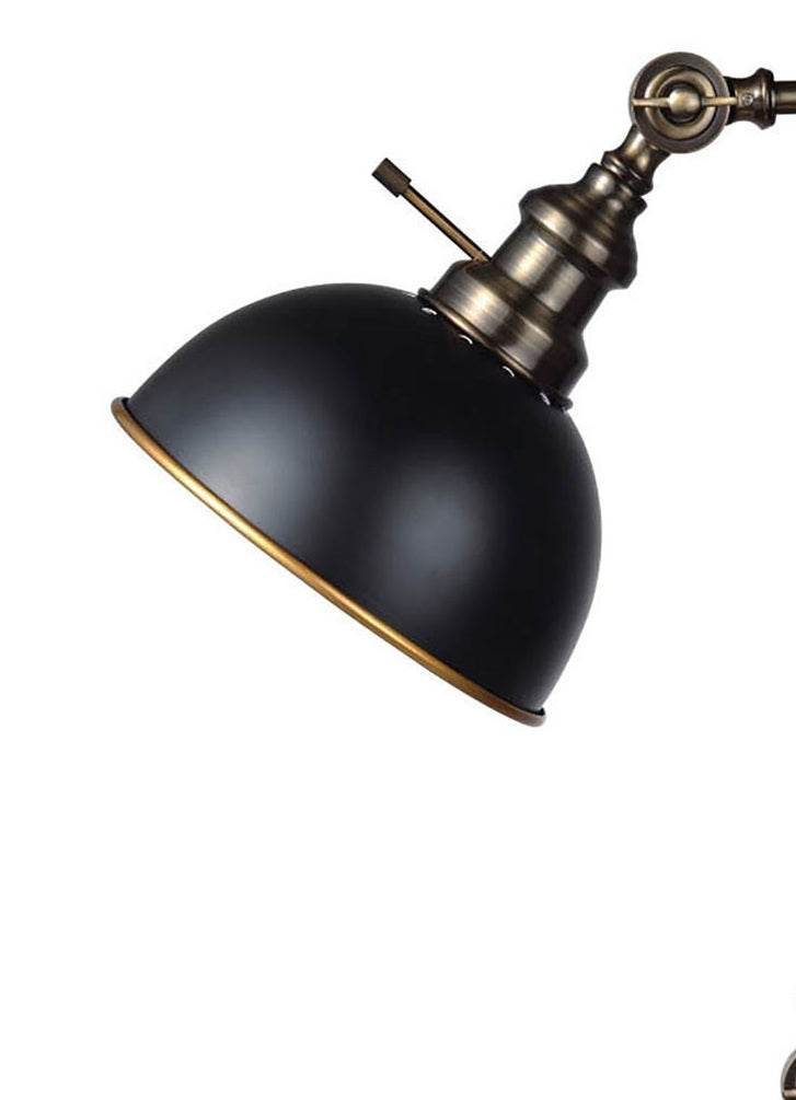 Industrial Style Antique Gold Metal Table Lamp - Omega Lifestyles
