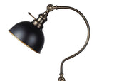Industrial Style Antique Gold Metal Table Lamp - Omega Lifestyles