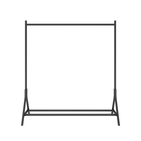 Industrial Vintage Metal Freestanding Garment Rack With Shoe Shelf - Serenova - Omega Lifestyles