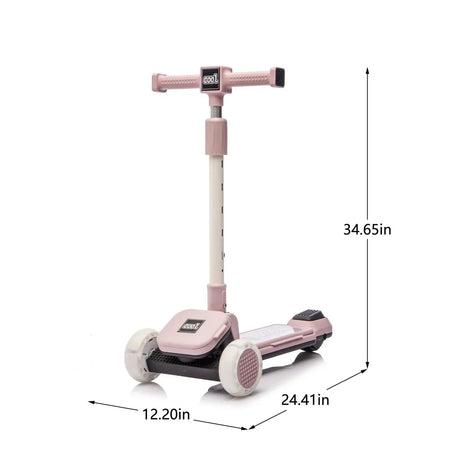 Kids 3-Wheel Scooter With PU Flash Wheels And Adjustable Handlebar - Omega Lifestyles