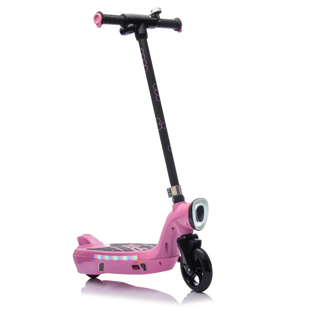 Kids Electric Ride-On Scooter With Kickstand And LED Lights - Omega Lifestyles