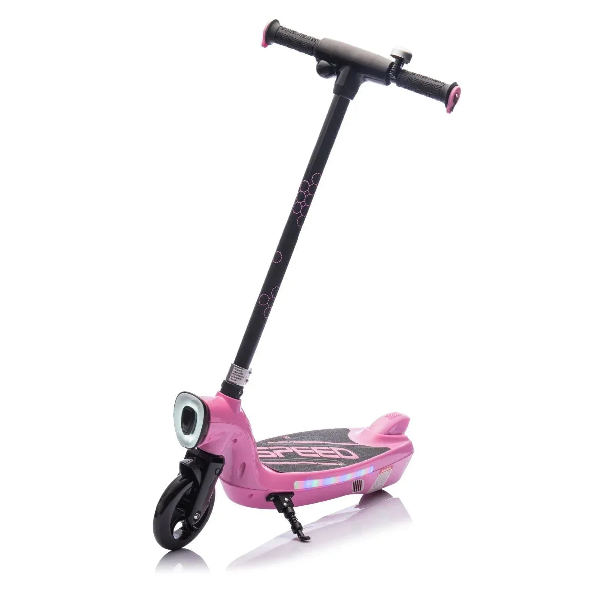 Kids Electric Ride-On Scooter With Kickstand And LED Lights - Omega Lifestyles
