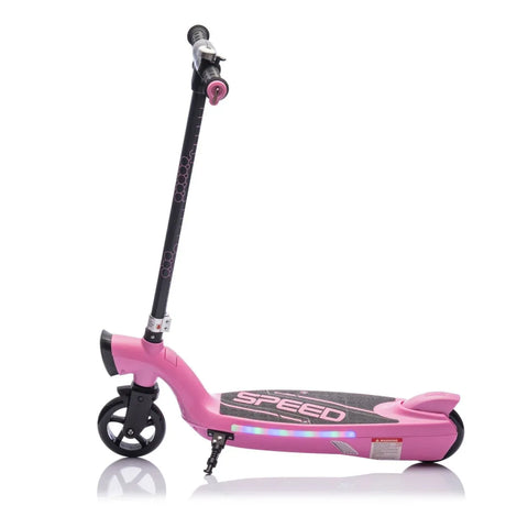 Kids Electric Ride-On Scooter With Kickstand And LED Lights - Omega Lifestyles