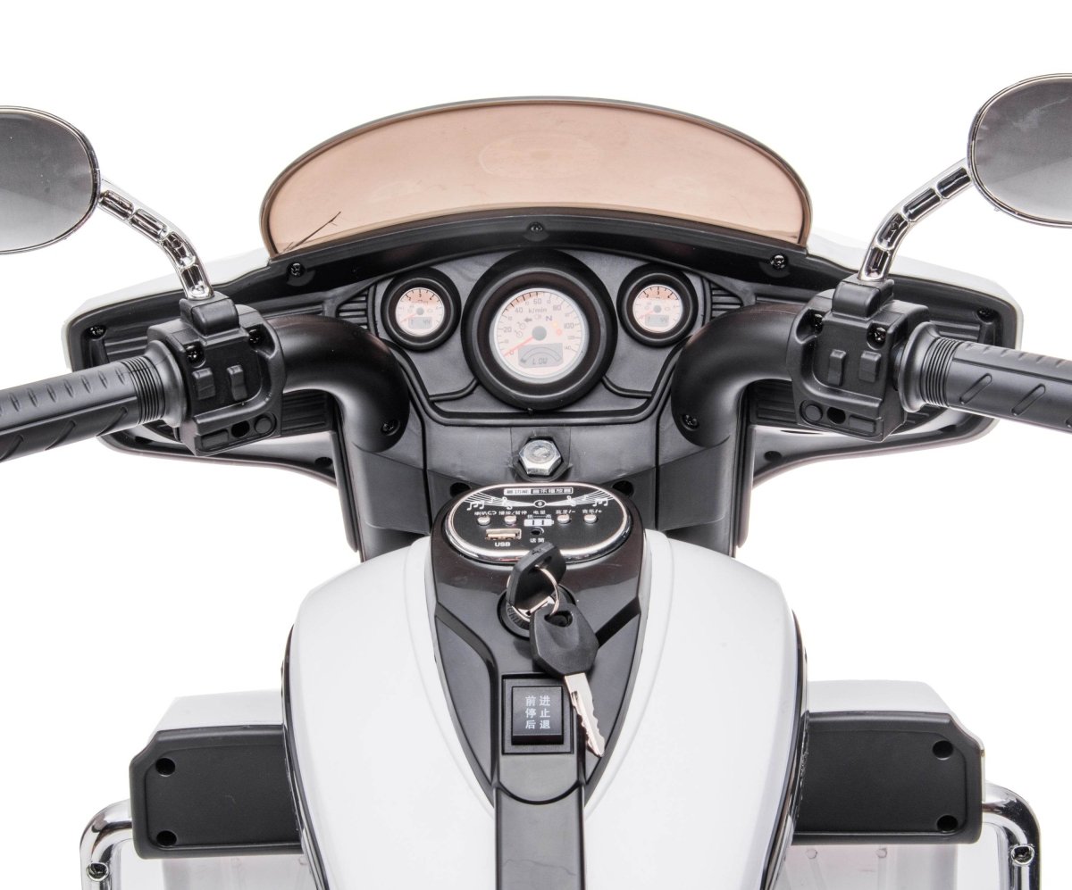 Kids Electric Two - Seat 12V Ride On Motorcycle With Storage - Serenova - Omega Lifestyles