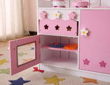 Kids Pink 2-In-1 Pretend Kitchen Playset - Omega Lifestyles