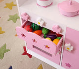 Kids Pink 2-In-1 Pretend Kitchen Playset - Omega Lifestyles
