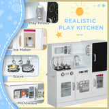 Kids White MDF Play Kitchen Set With Accessories - Serenova - Omega Lifestyles