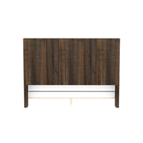 King Brown Engineered Wood Bookcase Bed Frame - Serenova - Omega Lifestyles