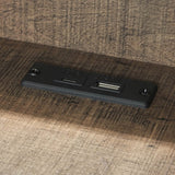 King Brown Engineered Wood Bookcase Bed Frame - Serenova - Omega Lifestyles