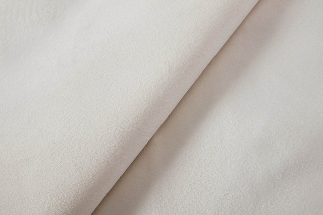 King Classic Ivory Velvet Upholstered Bed Frame - Omega Lifestyles