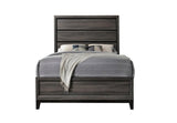 King Modern Rustic Gray Wood Bedroom Bed Frame - Serenova - Omega Lifestyles