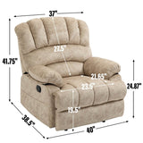 Large Oversized Medium - Firm Manual Recliner Chair - Serenova - Omega Lifestyles