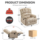 Large Oversized Medium - Firm Manual Recliner Chair - Serenova - Omega Lifestyles
