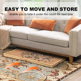 Large Wood Folding Puzzle Table With Drawers - Omega Lifestyles