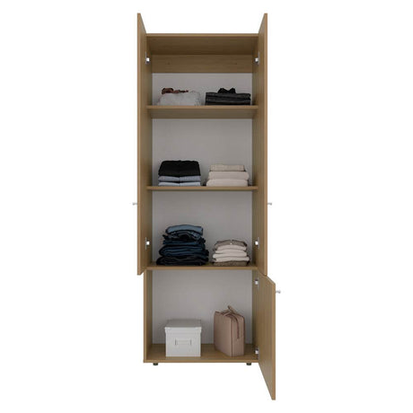 Macadamia Engineered Wood Storage Closet System - Serenova - Omega Lifestyles