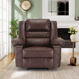 Manual PU Leather Soft Reclining Massage Chair With Heating - Serenova - Omega Lifestyles