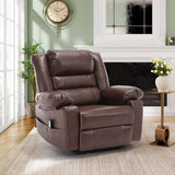 Manual PU Leather Soft Reclining Massage Chair With Heating - Serenova - Omega Lifestyles