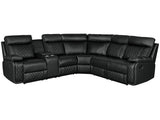Manual Reclining PU Foam Padding Five - Seat Recliner Sofa - Serenova - Omega Lifestyles