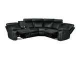 Manual Reclining PU Foam Padding Five - Seat Recliner Sofa - Serenova - Omega Lifestyles