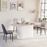 Medieval Modern MDF Dining Table And PU Chair Set - Omega Lifestyles