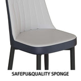 Medieval Modern MDF Dining Table And PU Chair Set - Omega Lifestyles