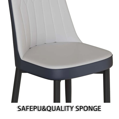 Medieval Modern MDF Dining Table And PU Chair Set - Omega Lifestyles