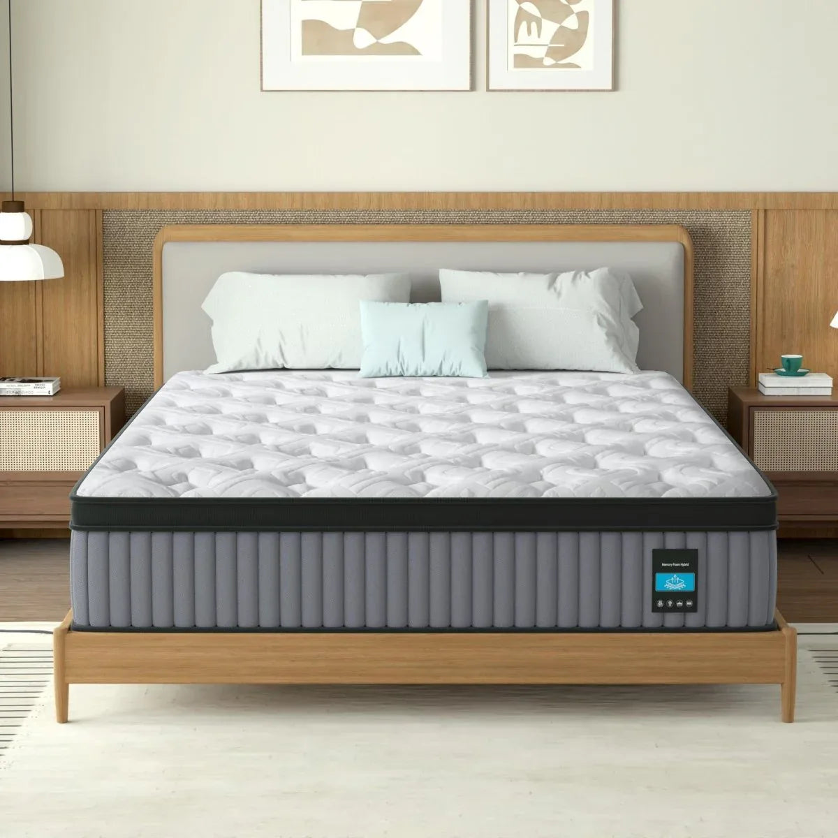 Medium 14-Inch Hybrid Memory Foam Pocket Spring King Mattress - Omega Lifestyles
