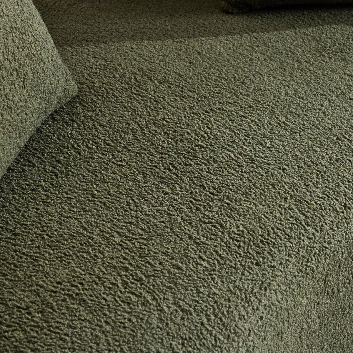 Medium-Firm 67-Inch Curved Foam Spring Loveseat Green - Omega Lifestyles