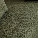 Medium-Firm 67-Inch Curved Foam Spring Loveseat Green - Omega Lifestyles