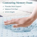 Medium Gel-Infused Cooling Memory Foam Pillow - Omega Lifestyles