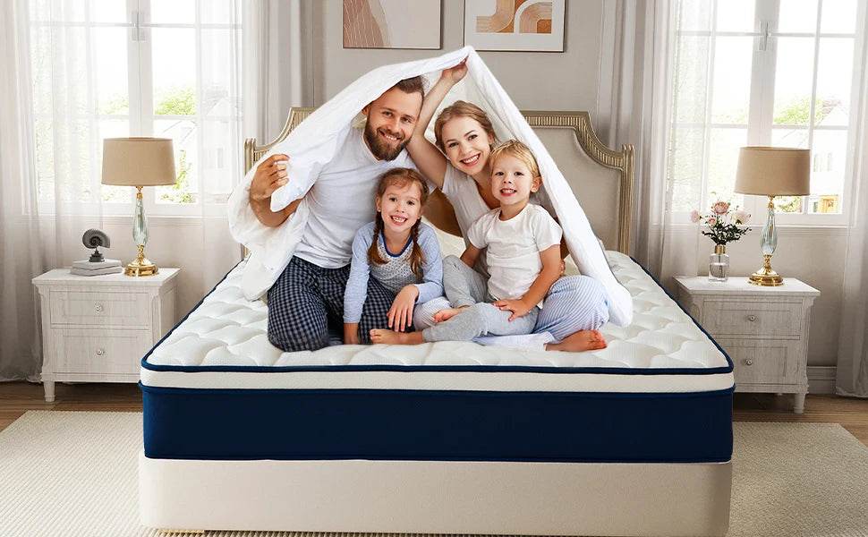 Medium Gel Memory Foam Hybrid Mattress With Pocket Springs - Omega Lifestyles