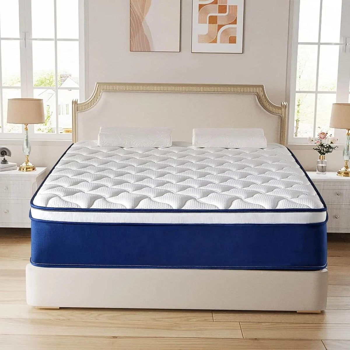 Medium Gel Memory Foam Hybrid Mattress With Pocket Springs - Omega Lifestyles