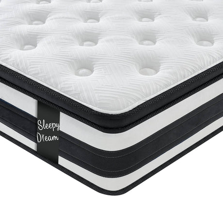 Medium Hybrid 12-Inch Breathable Memory Foam Mattress - Sleep Galleria