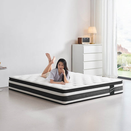 Medium Hybrid 12-Inch Breathable Memory Foam Mattress - Sleep Galleria