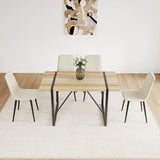 Mid-Century Modern 5-Piece MDF Dining Table Chair Set - Omega Lifestyles