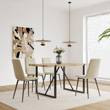 Mid-Century Modern 5-Piece MDF Dining Table Chair Set - Omega Lifestyles